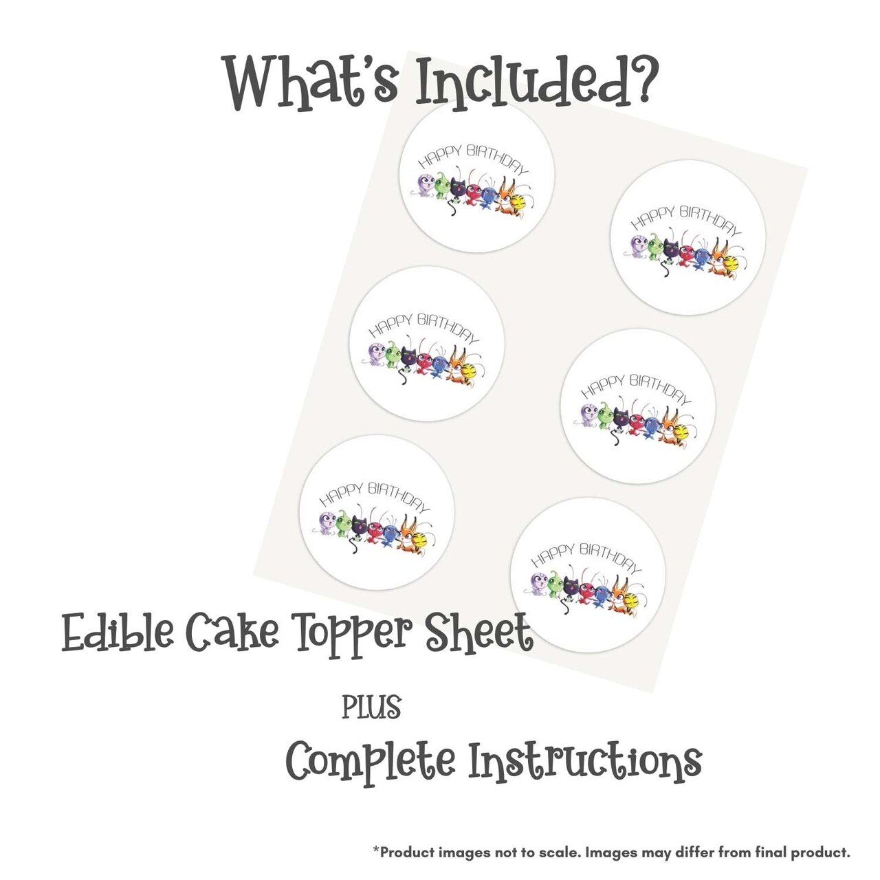 Miraculous: Tales of Ladybug & Cat Noir - Kwami Birthday Edible Cake Topper